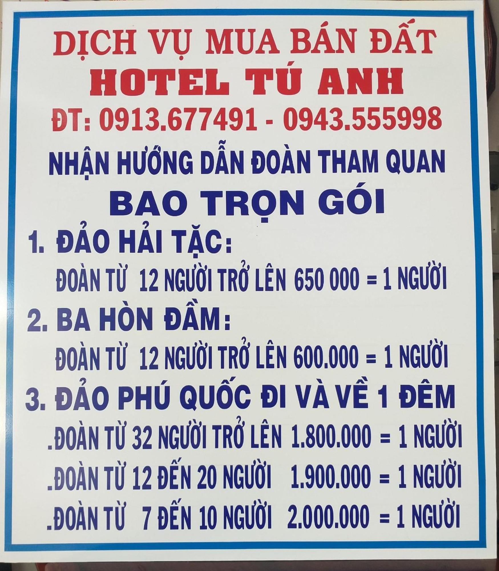 Khach San Tu Anh Hotel Ha Tien Exterior foto